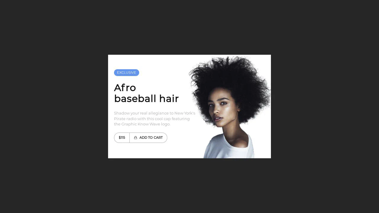 Shopping Card UI