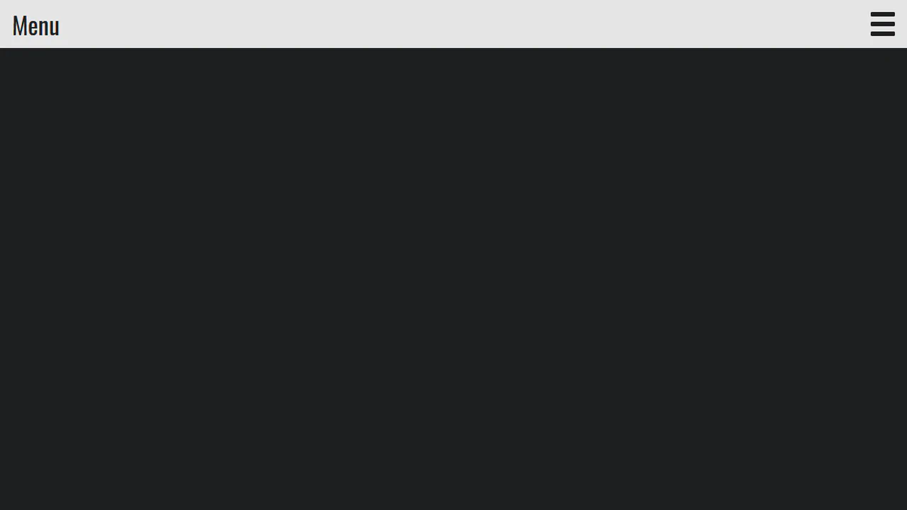 HTML5 and CSS3 Only Simple and Responsive Fullscreen Menu