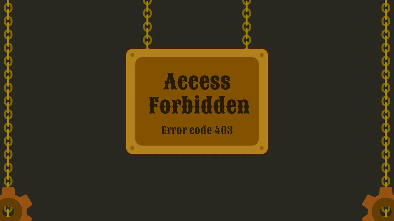 403 Forbidden Page