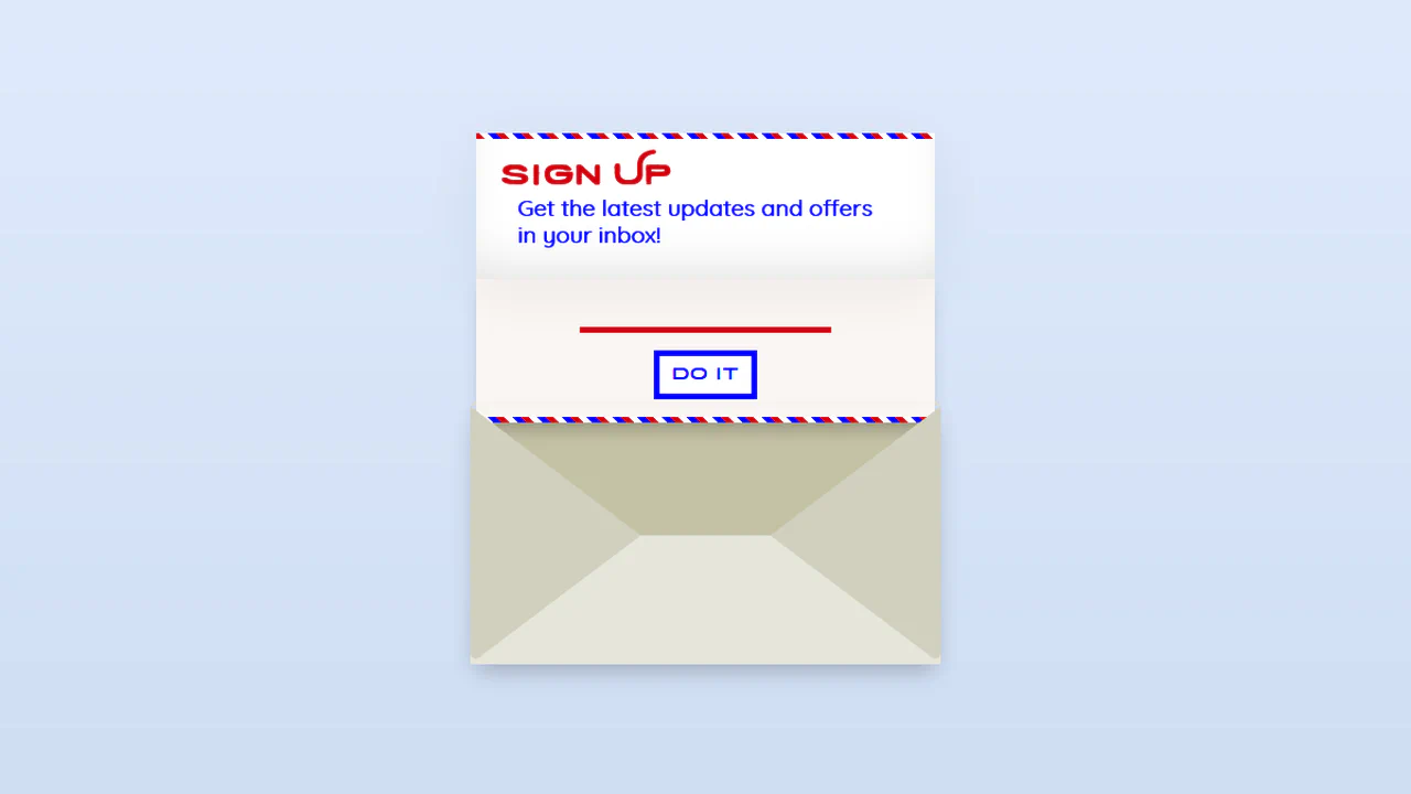 Subscribe Form UI