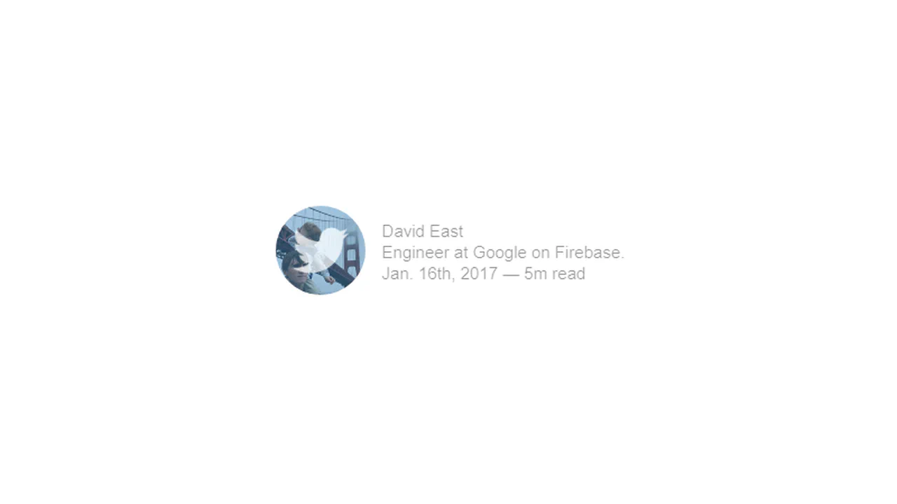 Twitter Author Card