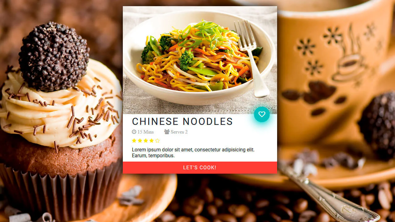 UI Recipe Card
