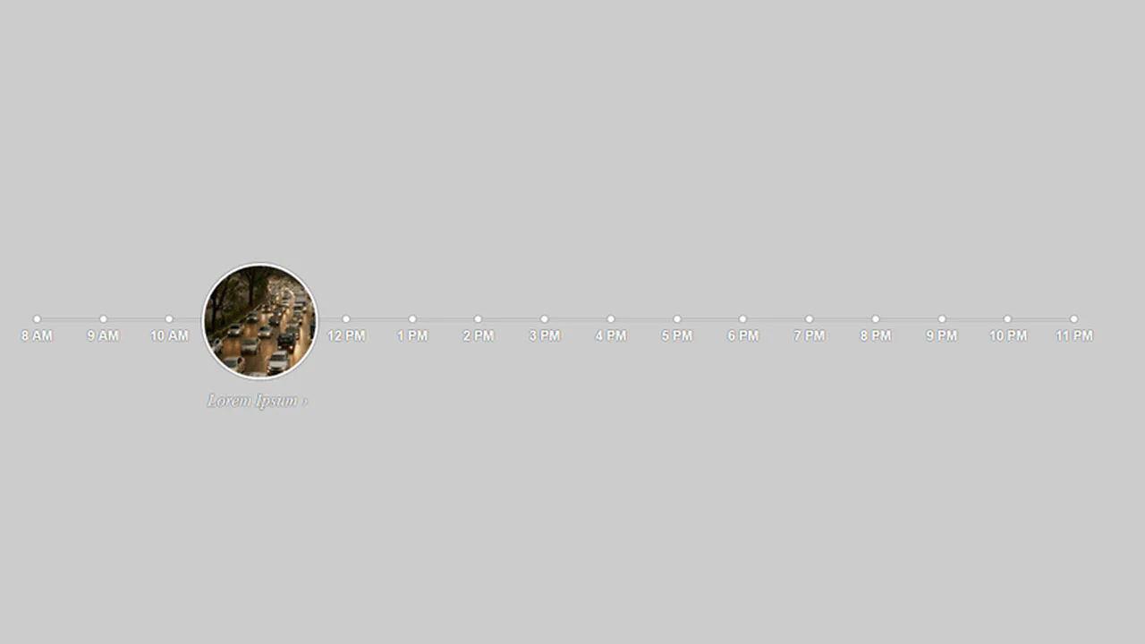Animated Circle Timeline