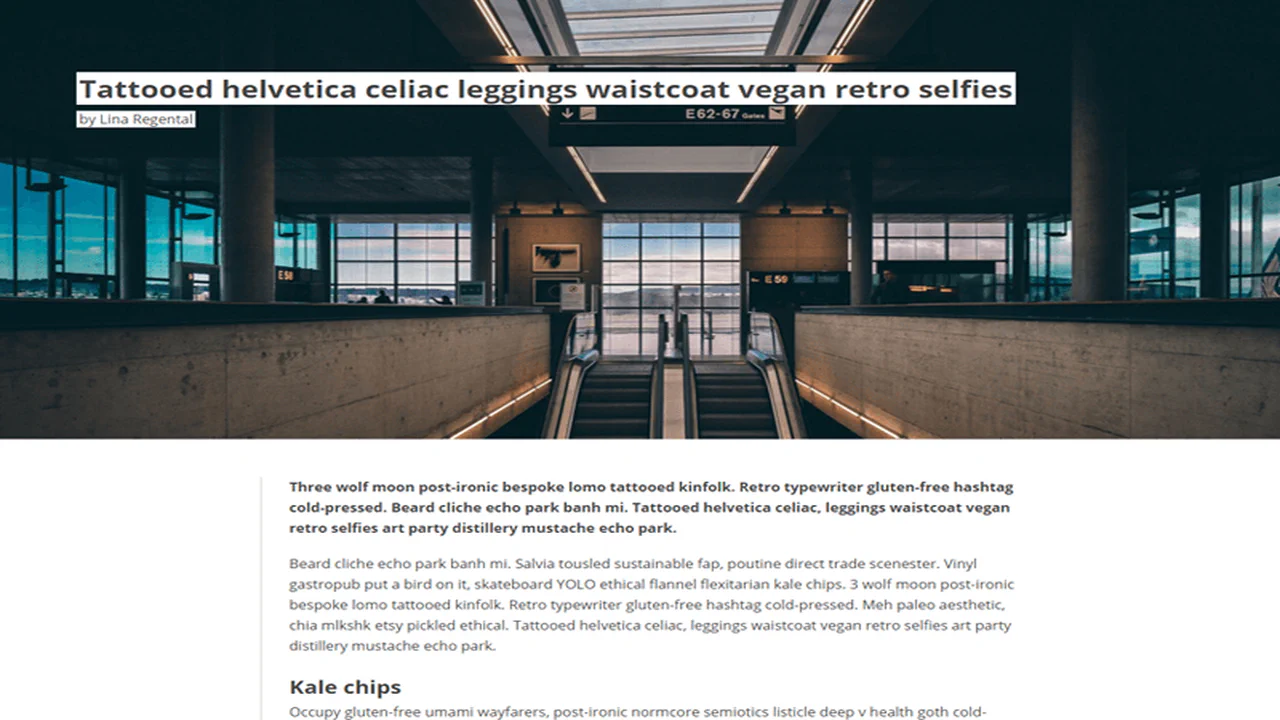 Article For A Magazine