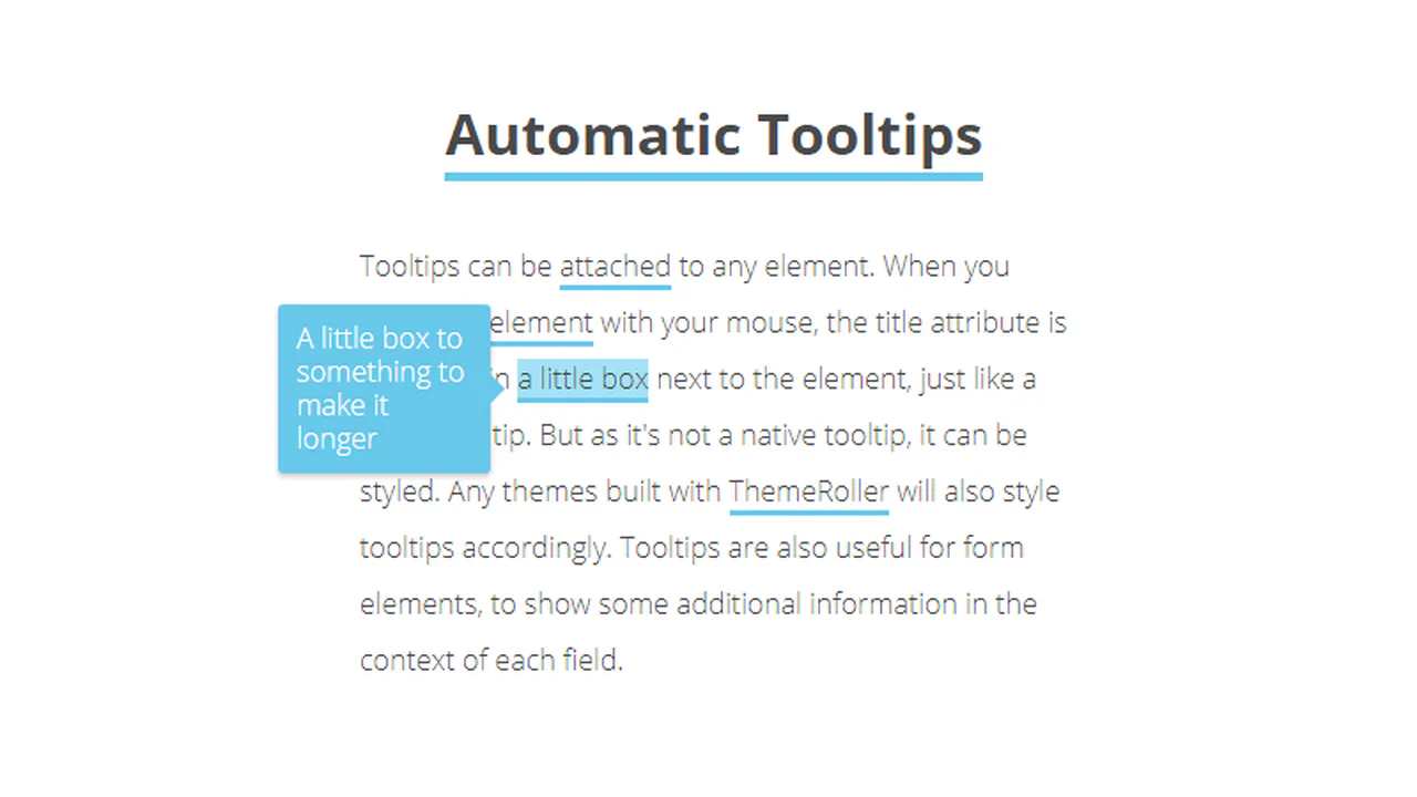 Automation Tooltips With Simple Data Attributes