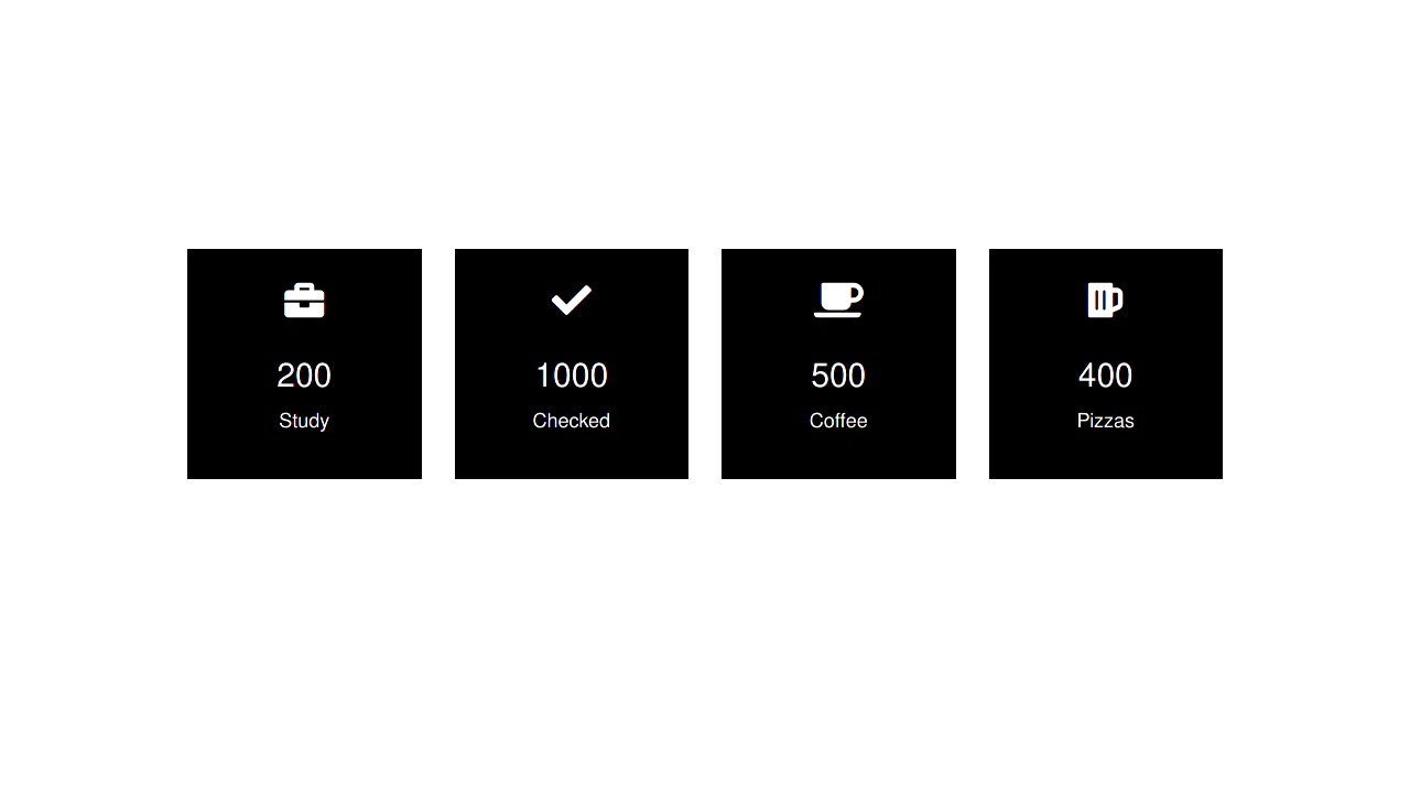 Bootstrap 3 Simple Counter