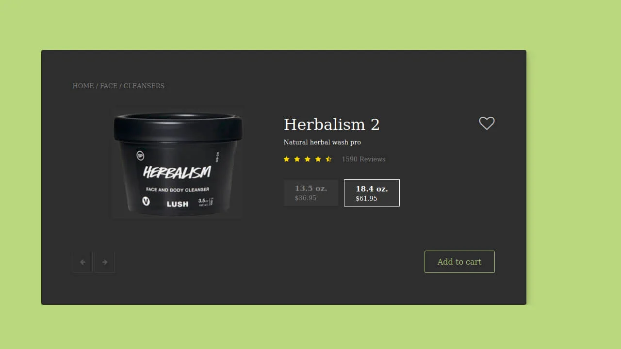 Bootstrap 4 Ecommerce Product Page