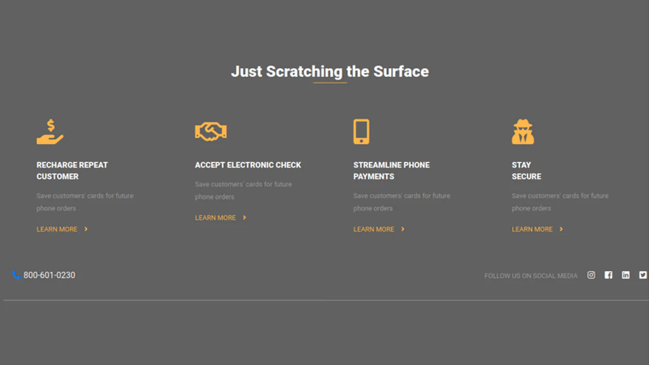 Bootstrap 4 Footer Bottom Responsive Template