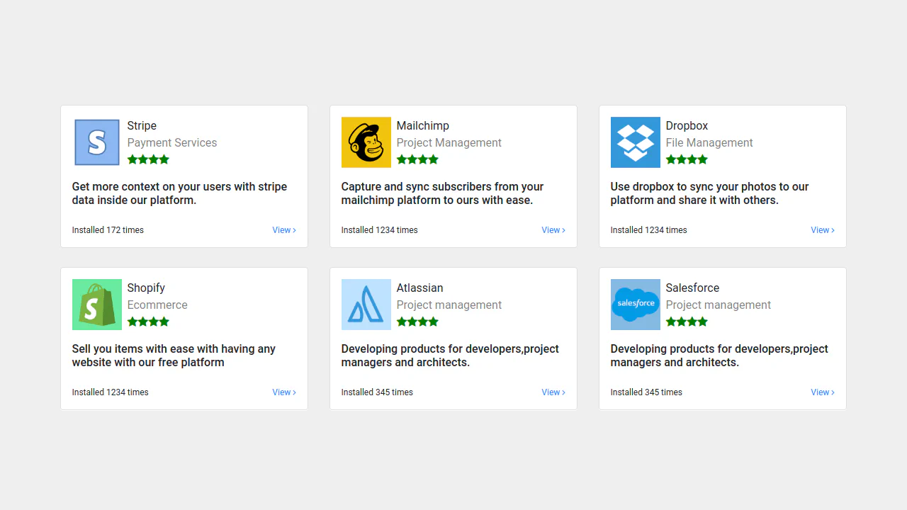 Bootstrap 4 List Grid View Template