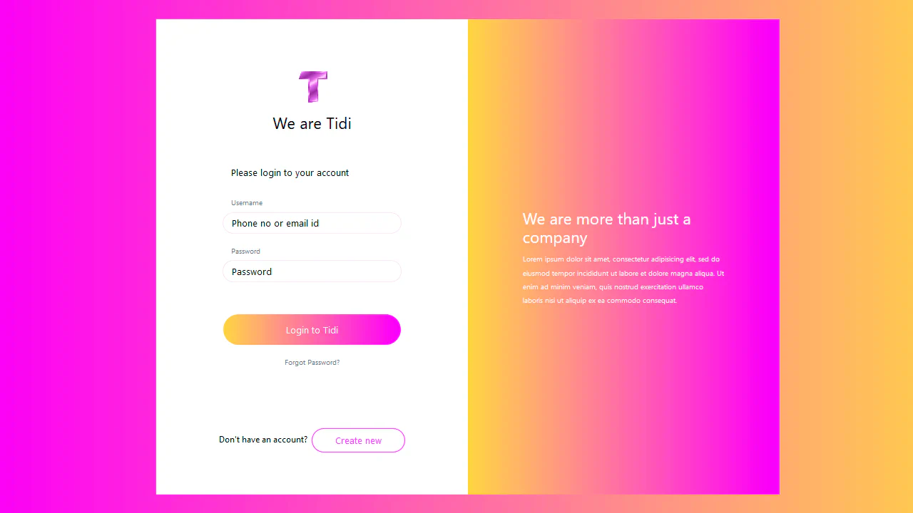 Bootstrap 4 Login Form