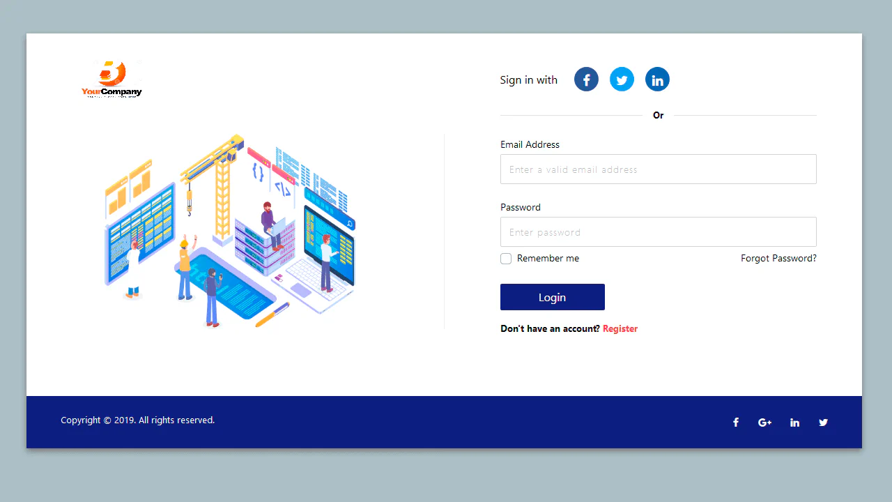 Bootstrap 4 Login Form