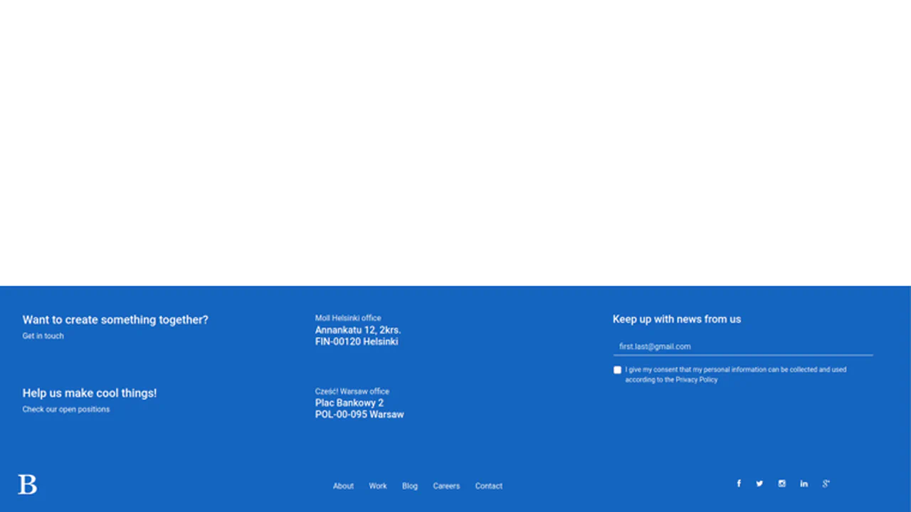Bootstrap 4 Responsive Footer