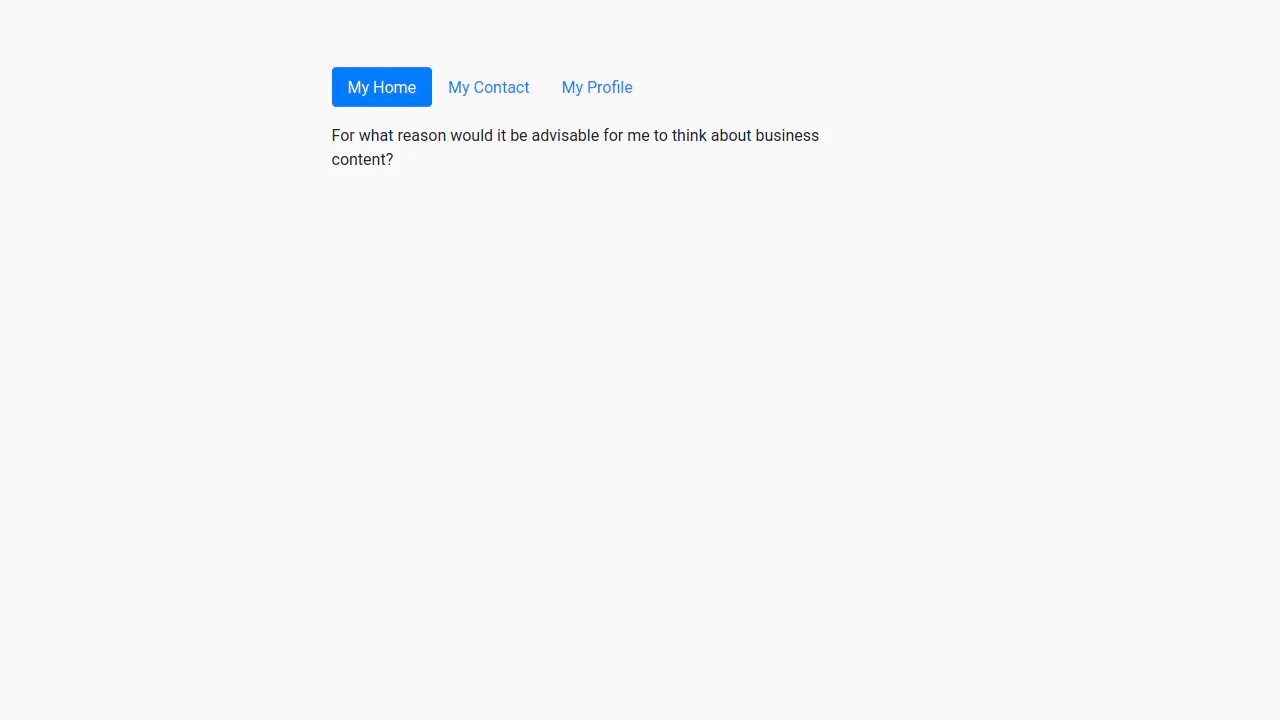 Bootstrap 4 Styled Horizontal Tab