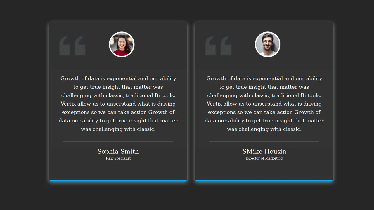 Bootstrap 4 Testimonial Box