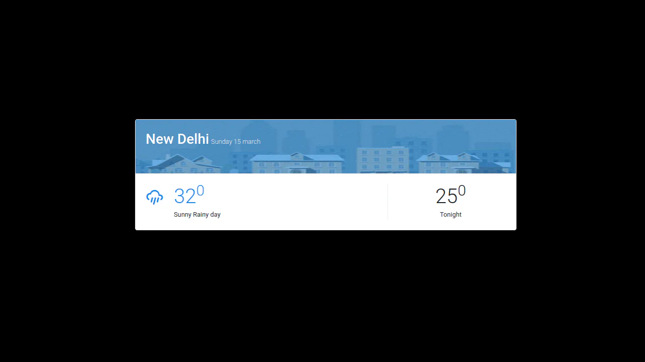 Bootstrap 4 Weather Forecast