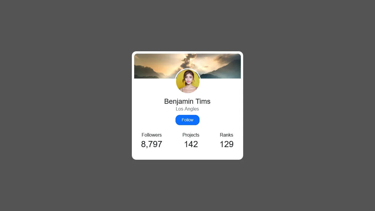Bootstrap 5 User Profile