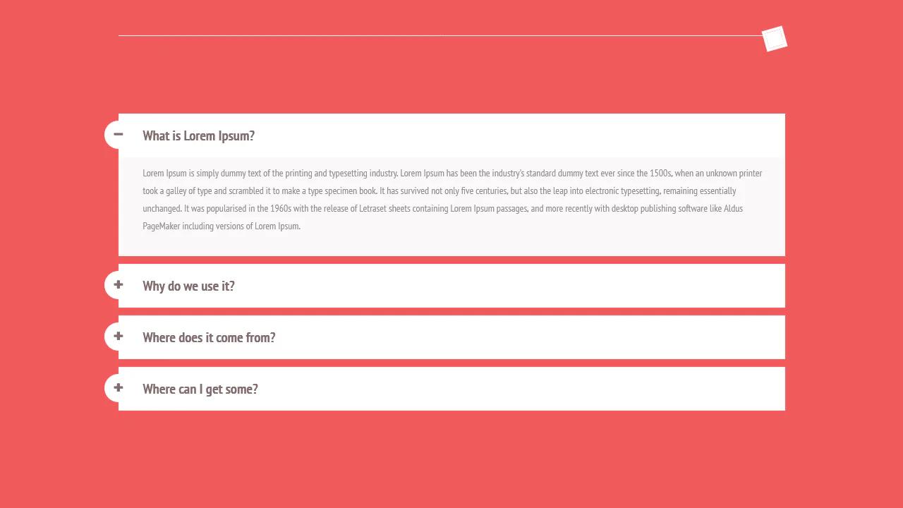 Bootstrap Accordion Start Template