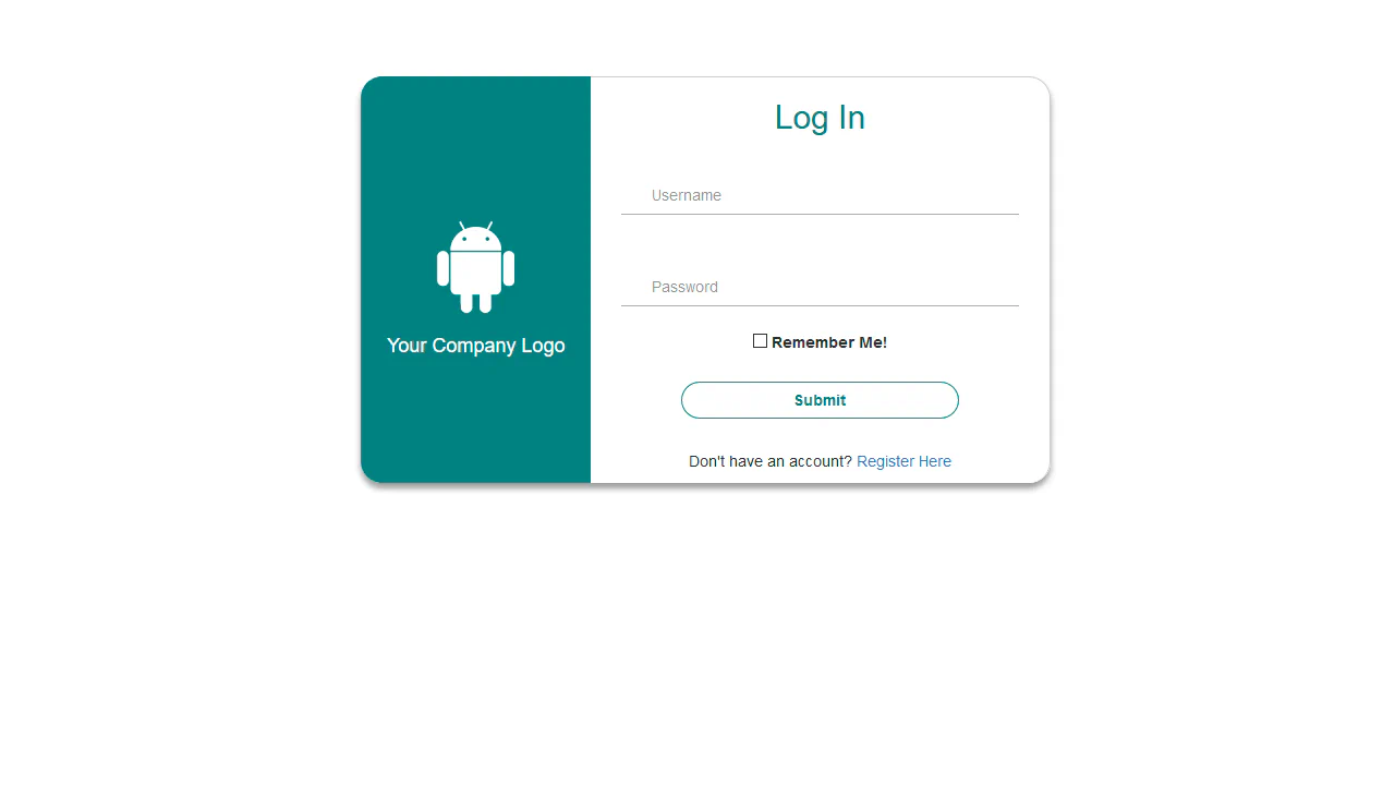 Bootstrap Login Page
