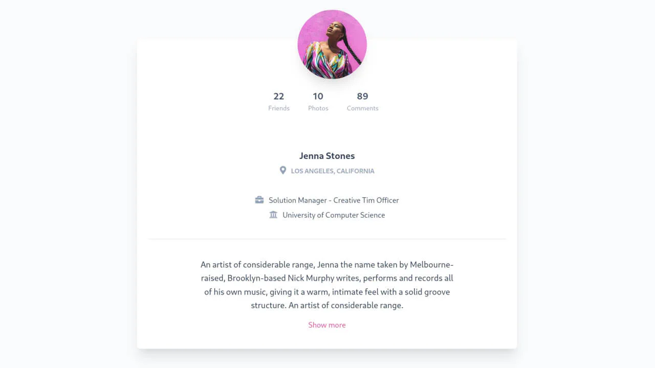 Card Profile