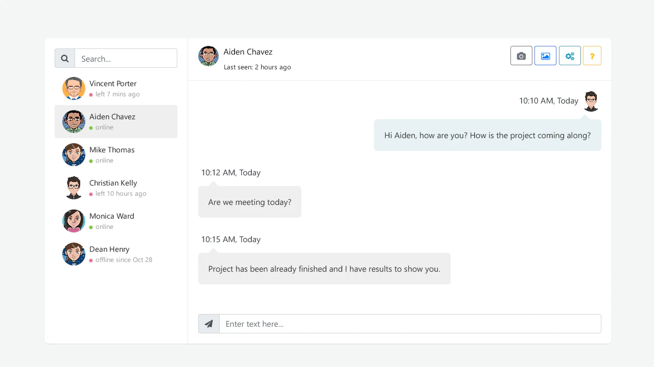 Bootstrap Chat App
