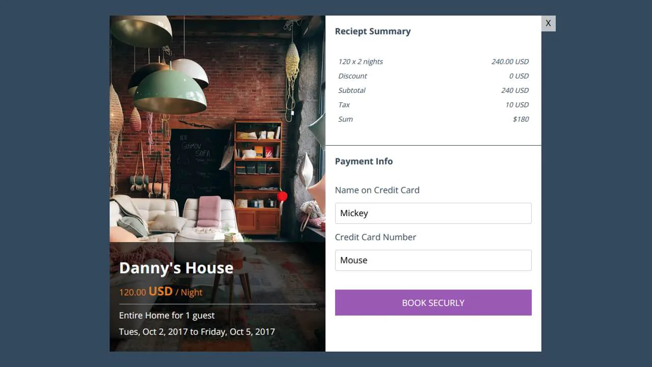 Checkout Form