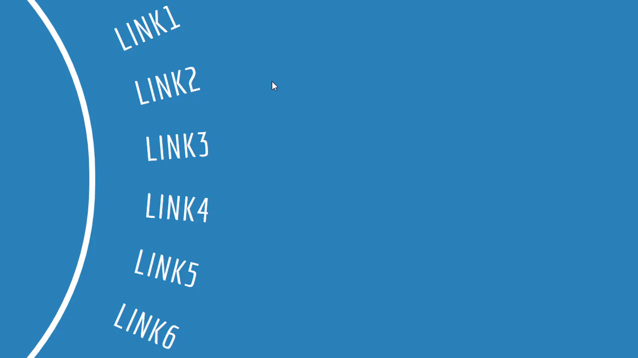 Circular Links Menu