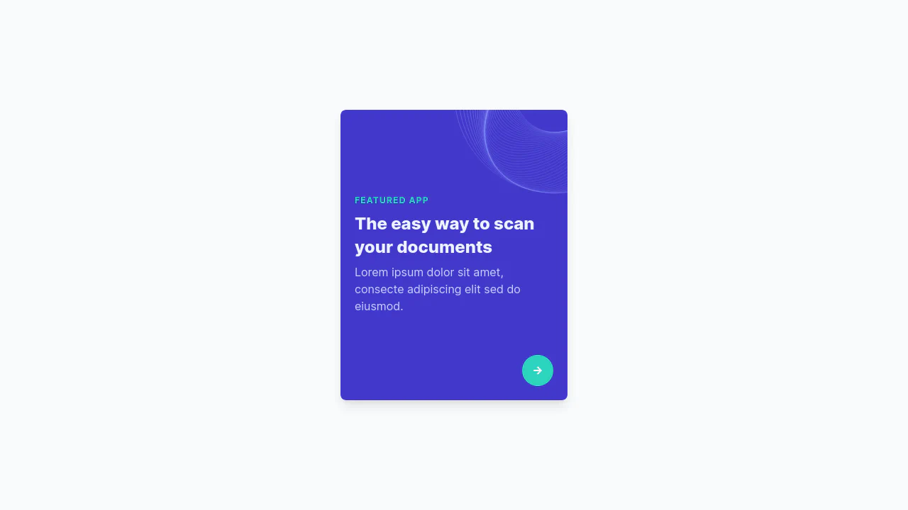 Colored Card Tailwind CSS