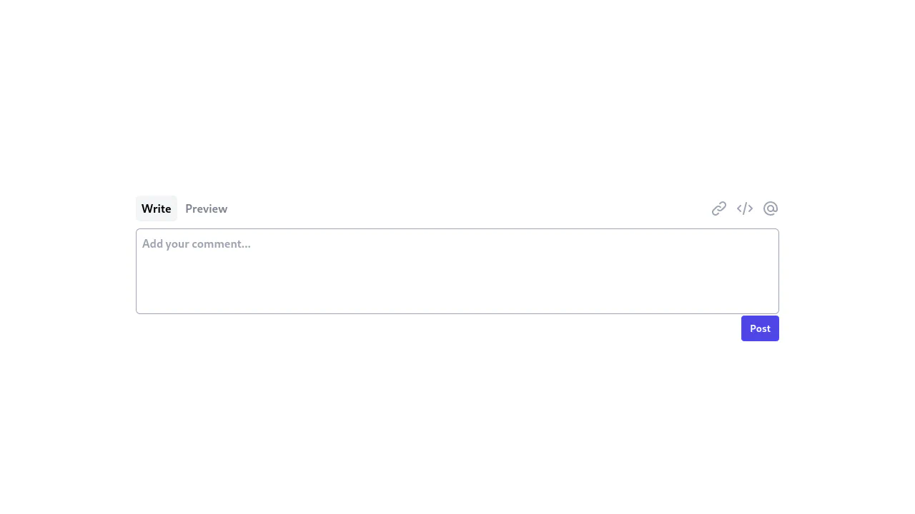 Comment with Tailwind CSS