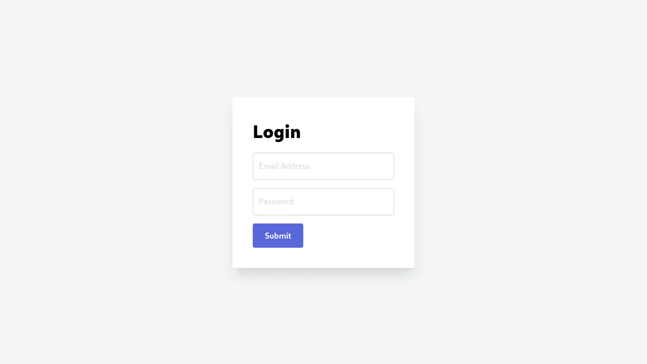 Cool Text Inputs and Login