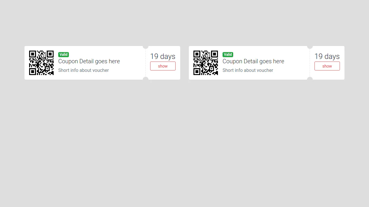Bootstrap Coupon Style