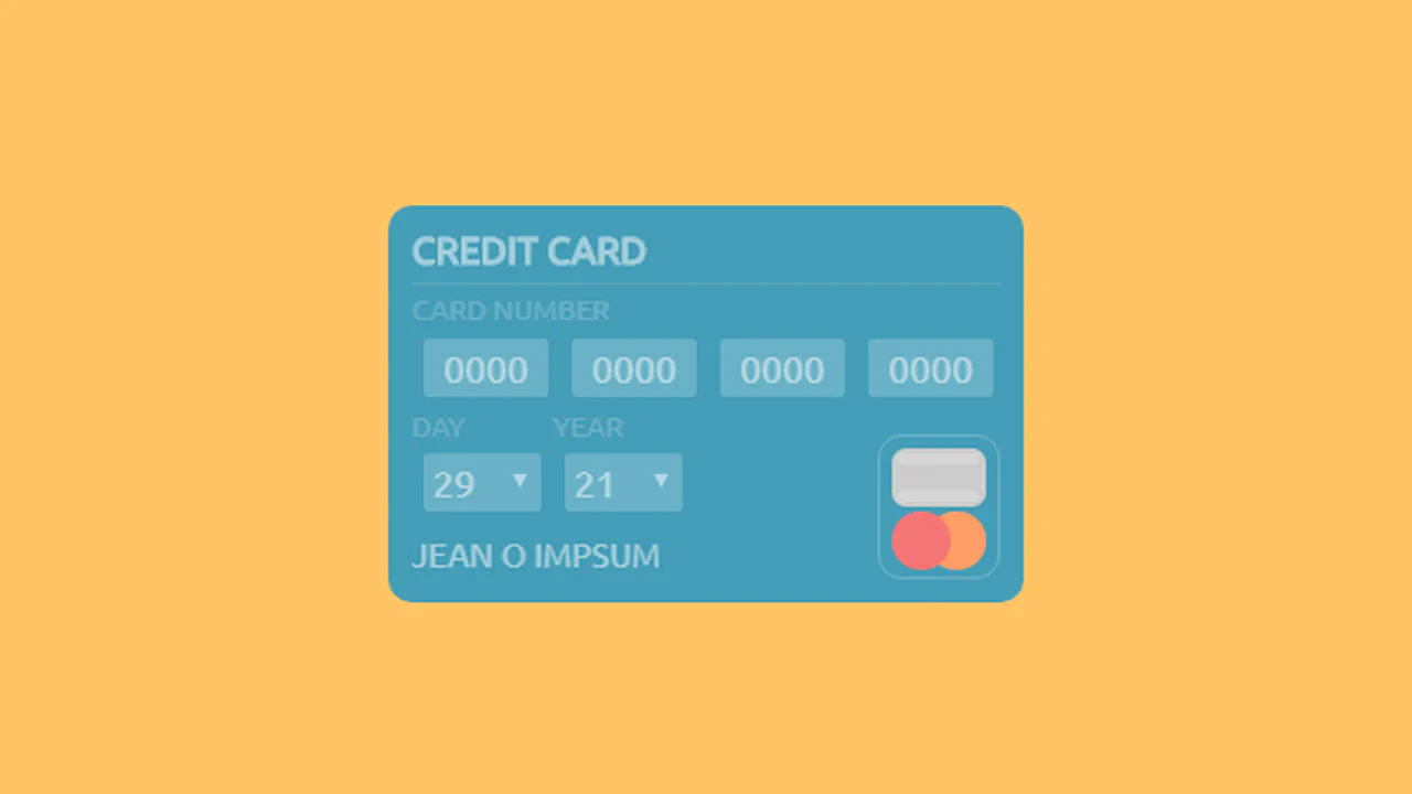 Credit Card Flat Design