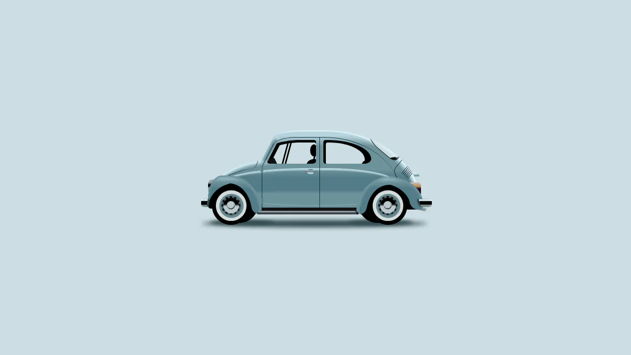 CSS Art - Vintage VW Bug
