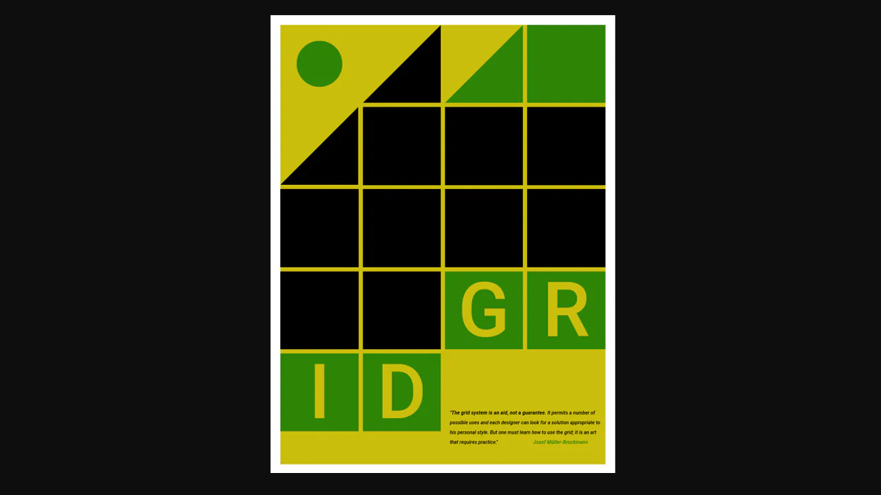 CSS Grid Art Poster