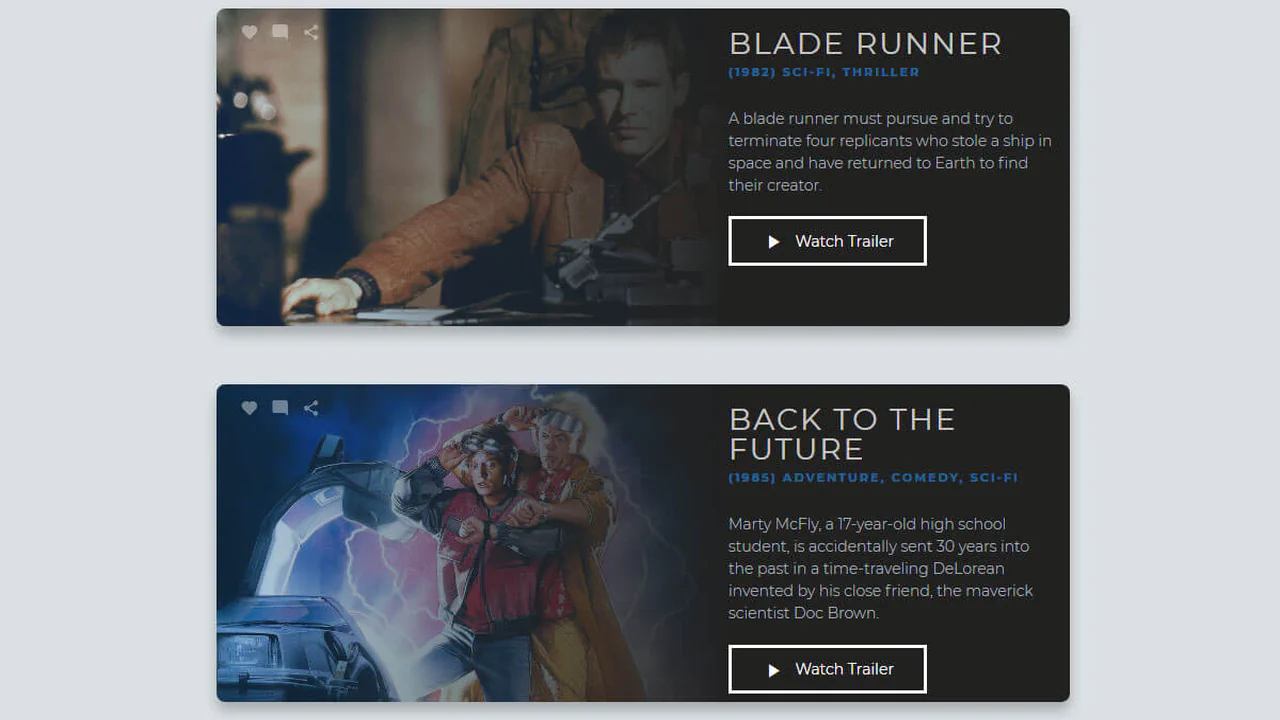 Movie Cards