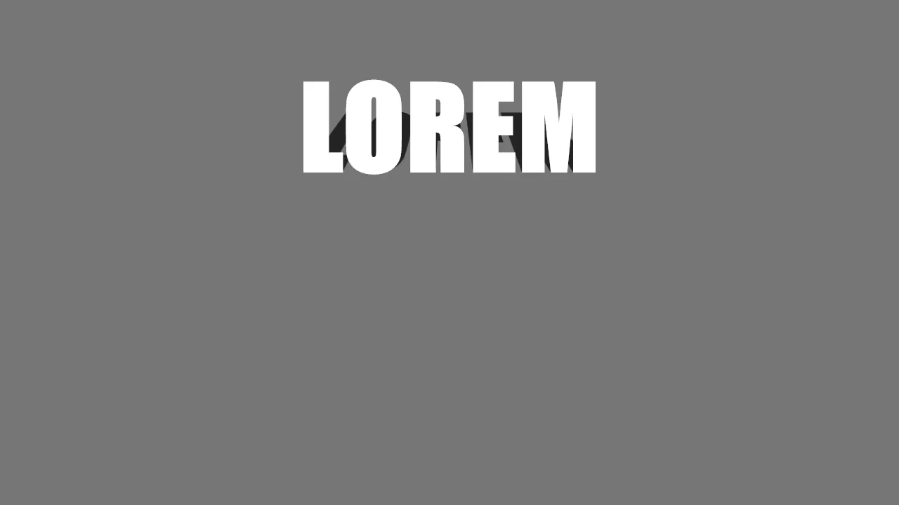 CSS Text Shadow Effect