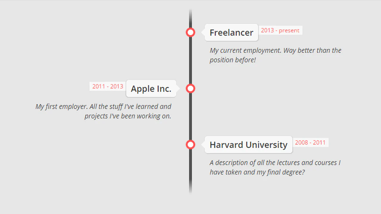 CSS Timeline