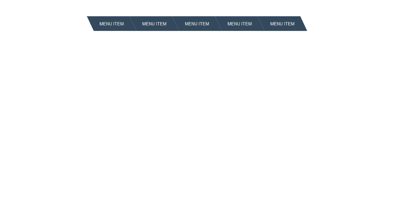 Zigzag Dropdown Menu