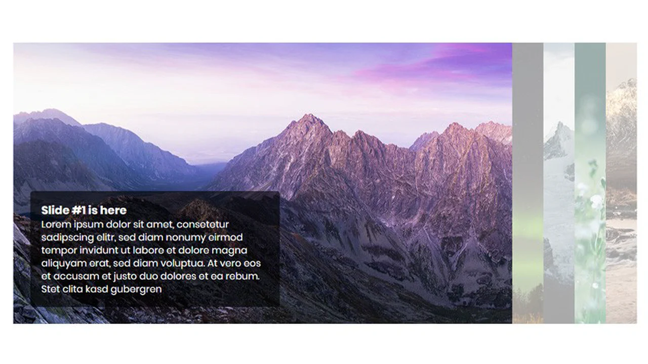 CSS3 Accordion Slider With Transitions And Flexbox