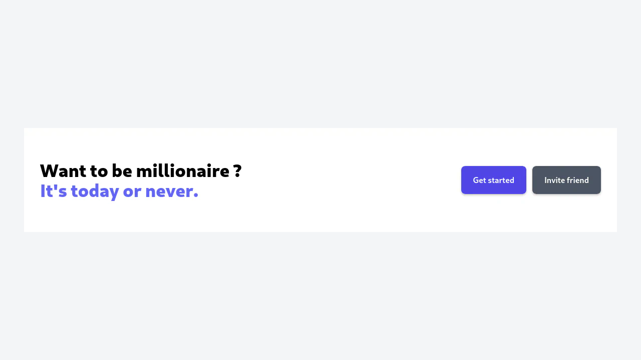 CTA with 2 actions