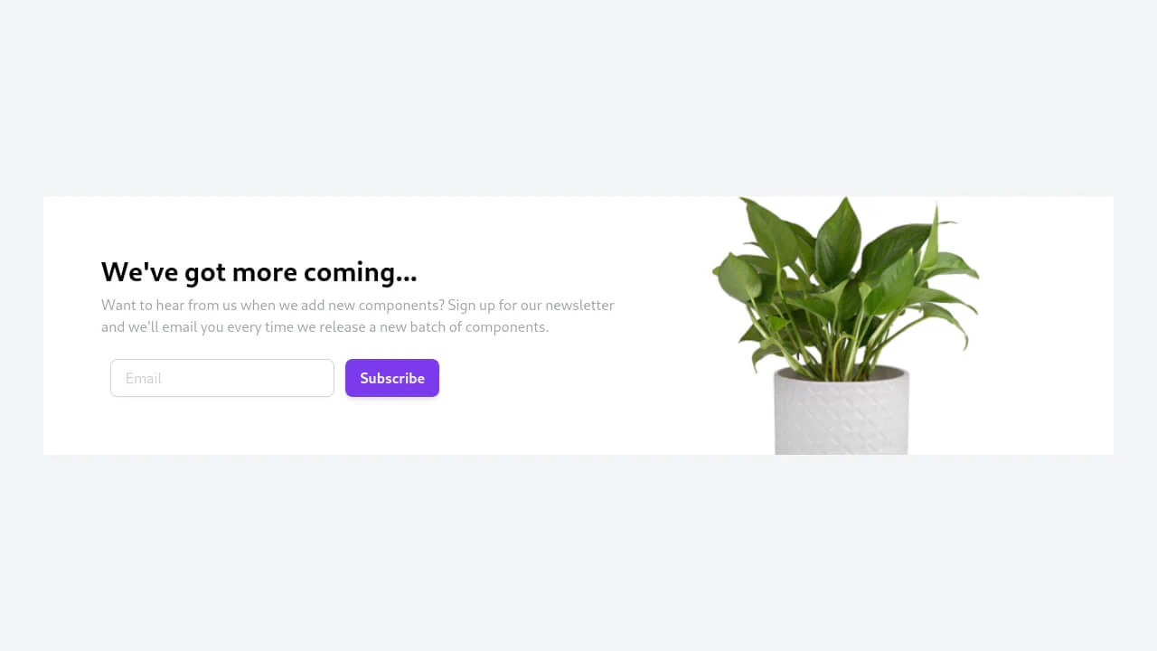 CTA with Subscription and Description