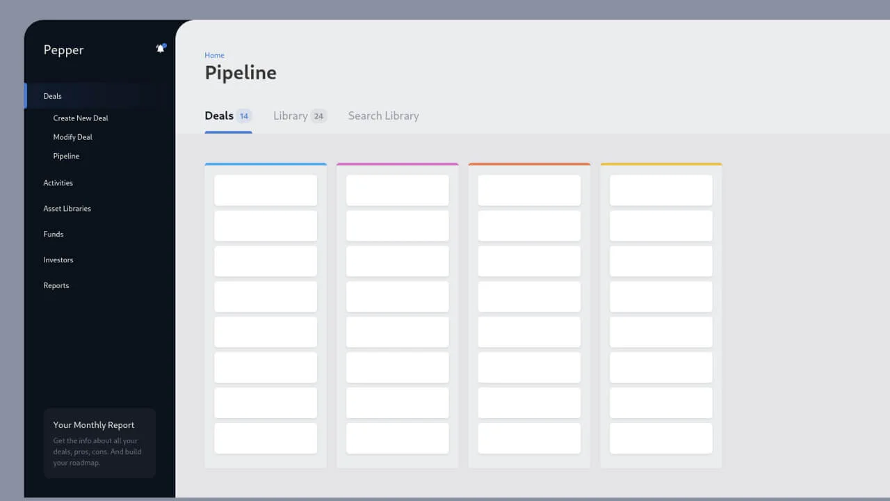 Deals Management Dashboard for Account Managers