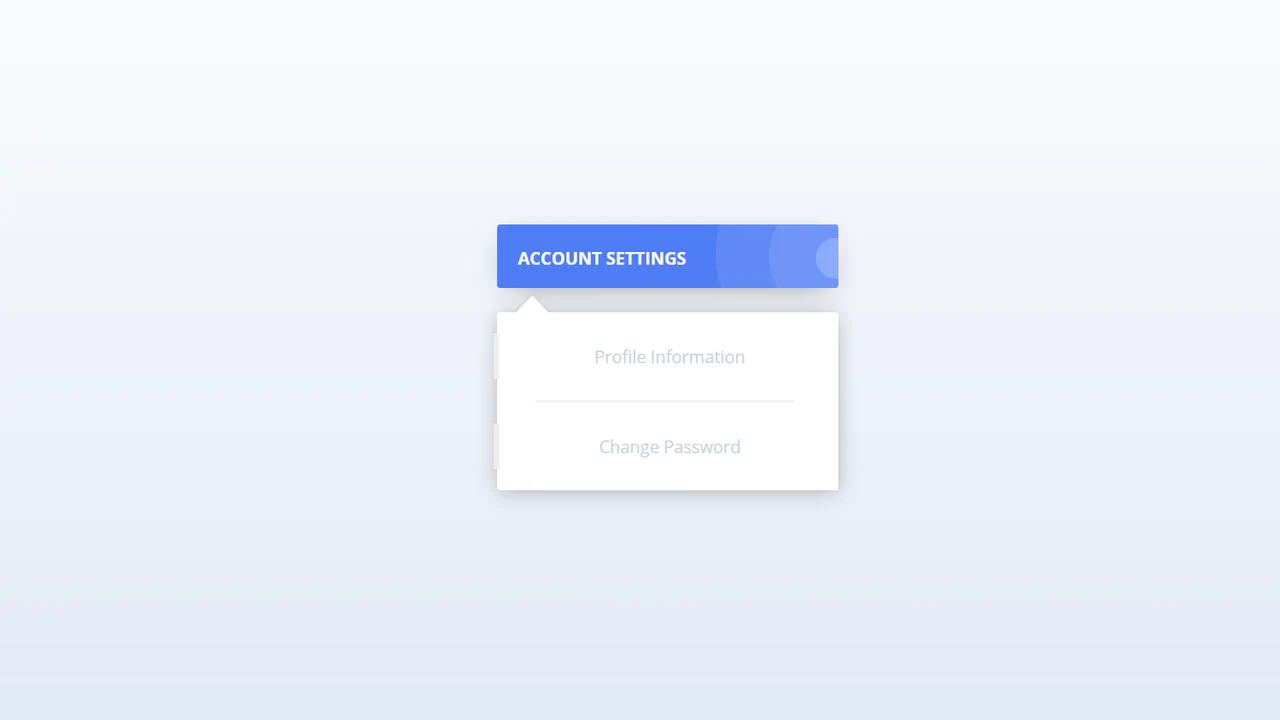 Dropdown Menu Animation