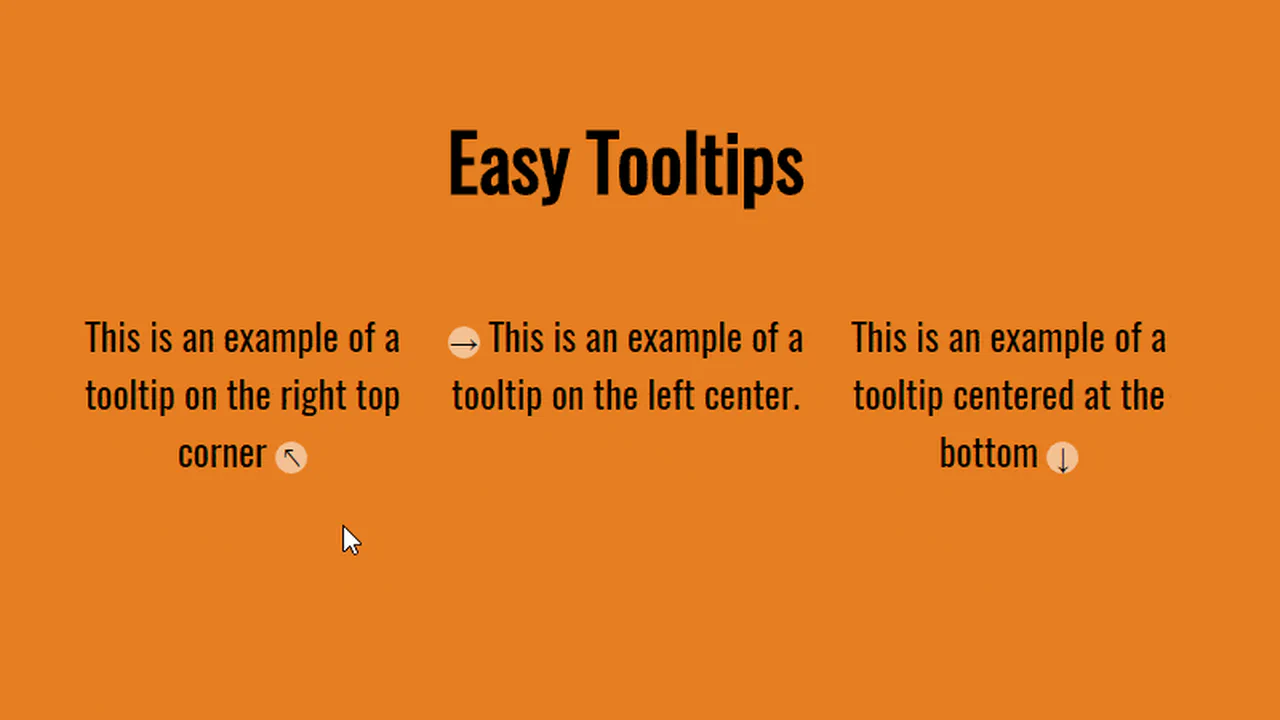 Easy Tooltips