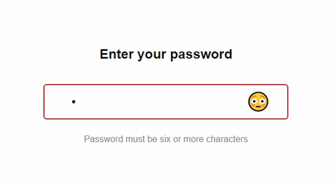 Emoji Form Validation