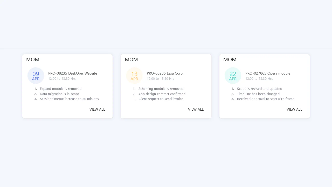 Bootstrap Events Card Widget