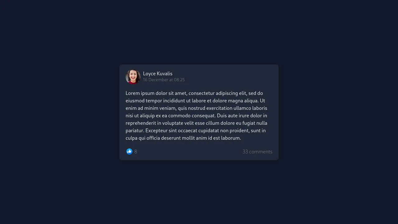 Facebook Post