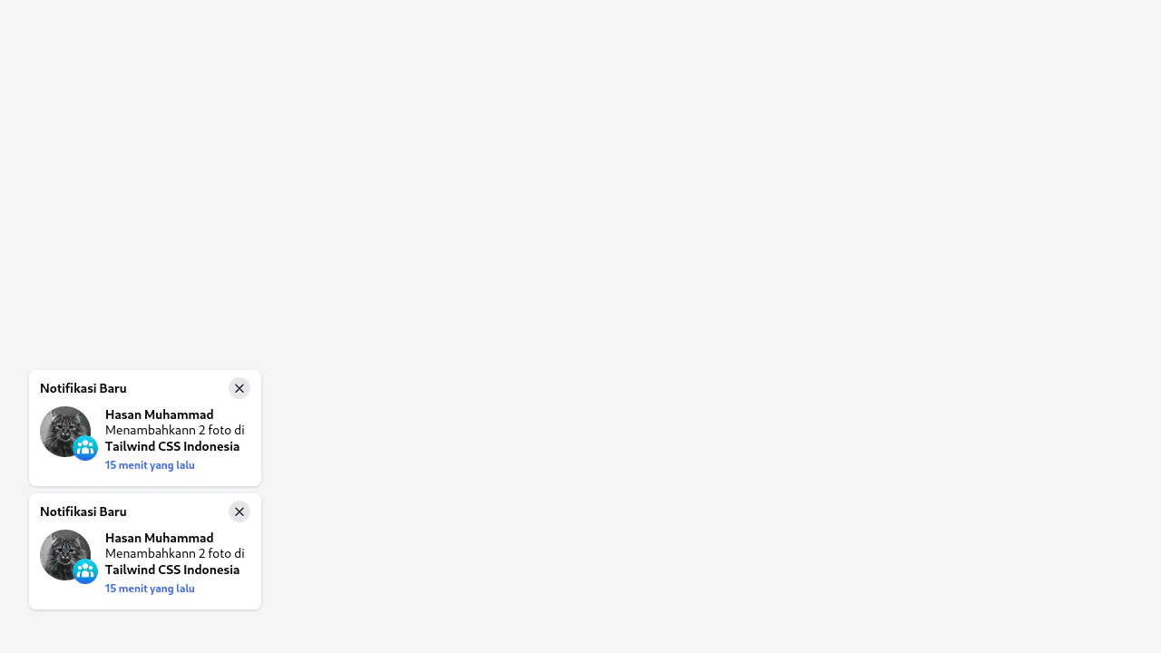 Facebook Toast