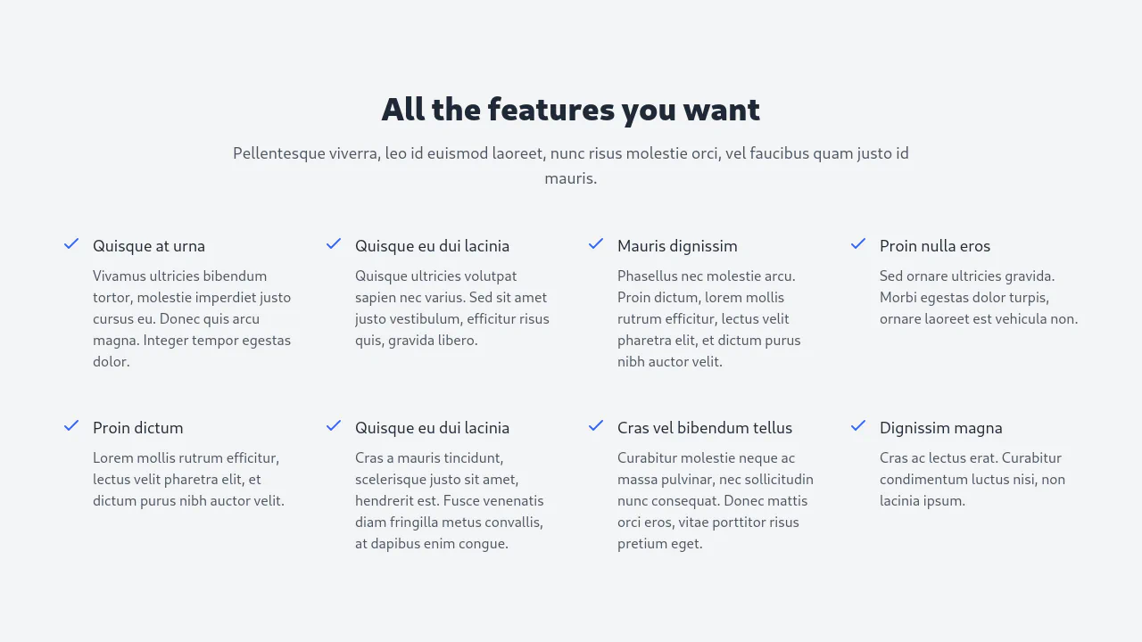 Features #8