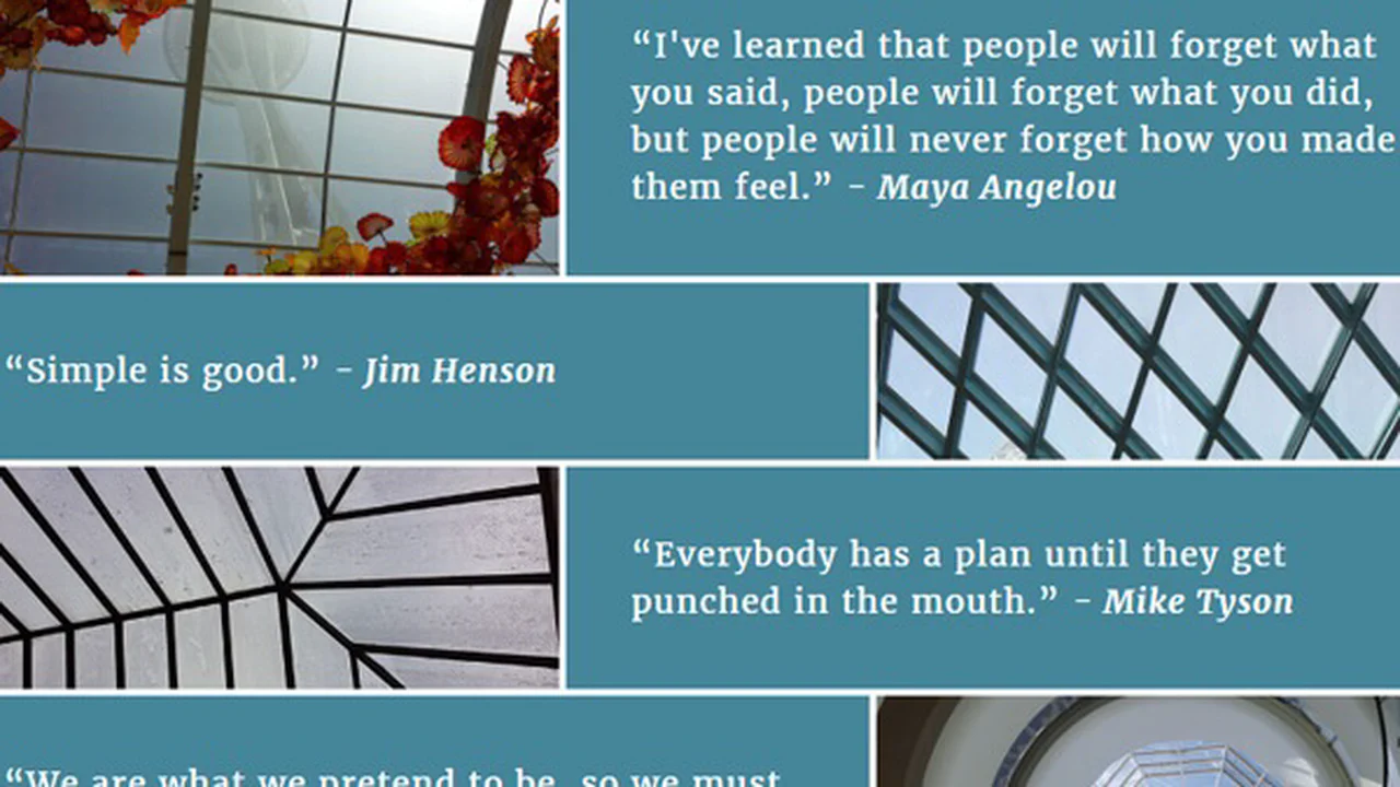 Flexbox Quote Bricks