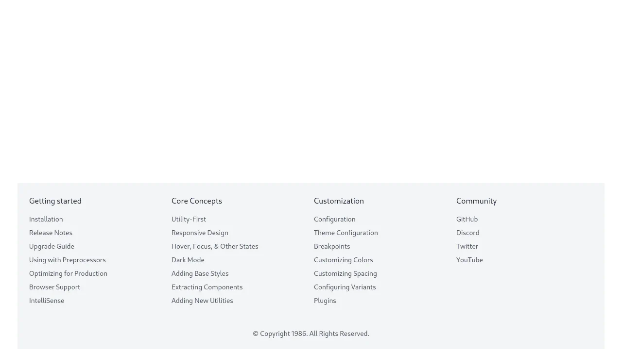 Footer #1